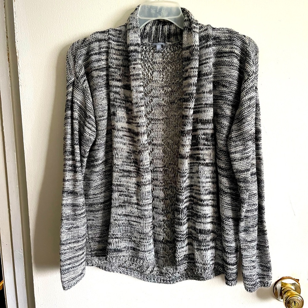 Charlotte Russe Gray Open-Front Cardigan Sweater